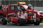 Fernando Alonso (Ferrari) ohne Vortrieb