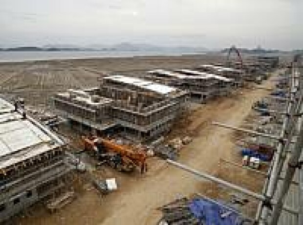 Bauarbeiten in Südkorea