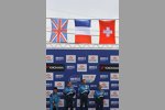 Robert Huff, Yvan Muller und Alain Menu (Chevrolet) 