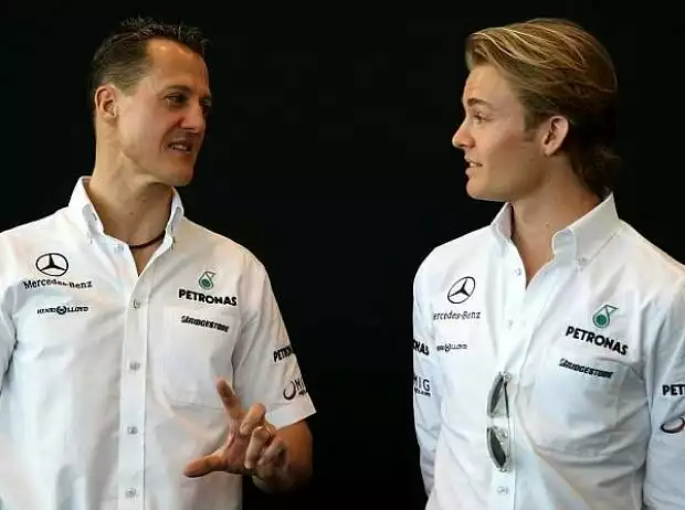Titel-Bild zur News: Nico Rosberg, Michael Schumacher