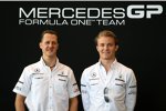 Michael Schumacher (Mercedes) und Nico Rosberg (Mercedes) 