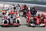 Gruppenbild der Formel 1 vor dem 1. Freien Training der Saison