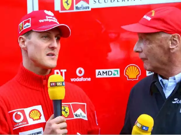Michael Schumacher und Niki Lauda Titel-Bild zur News: Michael Schumacher und Niki Lauda