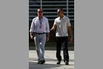 Lewis Hamilton (McLaren) mit Martin Brundle