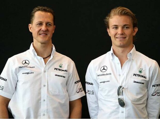 Michael Schumacher und Nico Rosberg