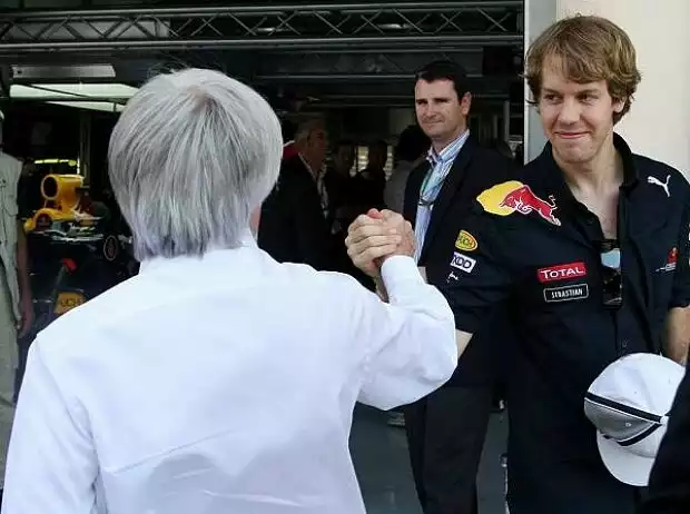 Bernie Ecclestone (Formel-1-Chef), Sebastian Vettel Titel-Bild zur News: Bernie Ecclestone (Formel-1-Chef), Sebastian Vettel