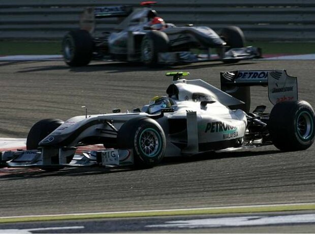 Titel-Bild zur News: Nico Rosberg, Michael Schumacher