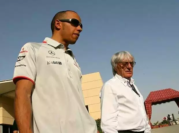 Lewis Hamilton, Bernie Ecclestone (Formel-1-Chef) Titel-Bild zur News: Lewis Hamilton, Bernie Ecclestone (Formel-1-Chef)