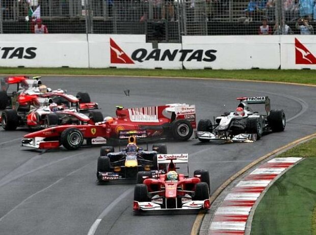Titel-Bild zur News: Michael Schumacher, Felipe Massa, Fernando Alonso, Mark Webber