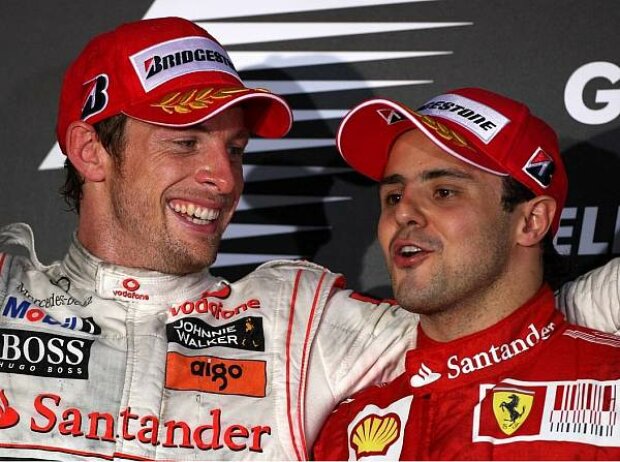 Titel-Bild zur News: Felipe Massa, Jenson Button