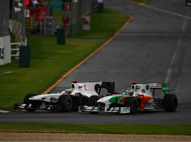 Adrian Sutil gegen Pedro de la Rosa Adrian Sutil gegen Pedro de la Rosa