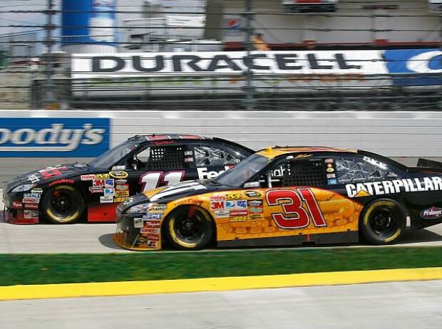 Denny Hamlin, Jeff Burton Denny Hamlin, Jeff Burton