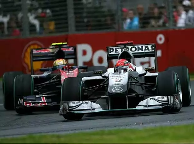 Michael Schumacher, Jaime Alguersuari Titel-Bild zur News: Michael Schumacher, Jaime Alguersuari