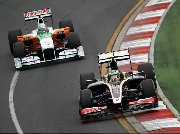Titel-Bild zur News: Bruno Senna vor Vitantonio Liuzzi