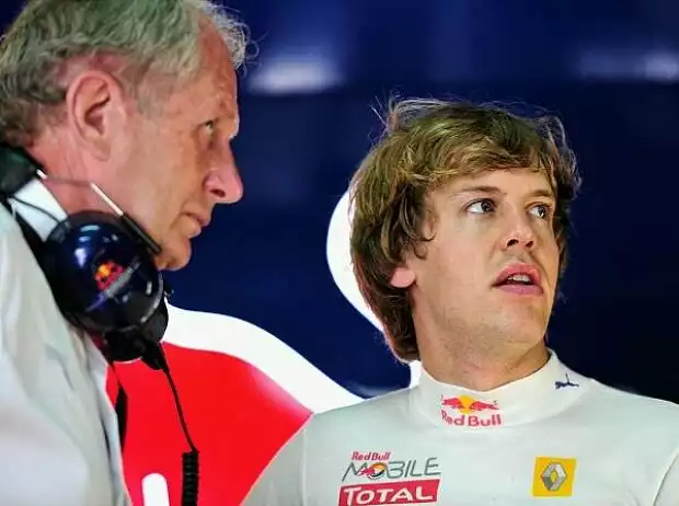 Titel-Bild zur News: Sebastian Vettel, Helmut Marko (Motorsportchef)
