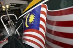 Malaysische Flagge auf einem Lotus