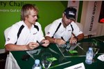 Heikki Kovalainen und Rubens Barrichello