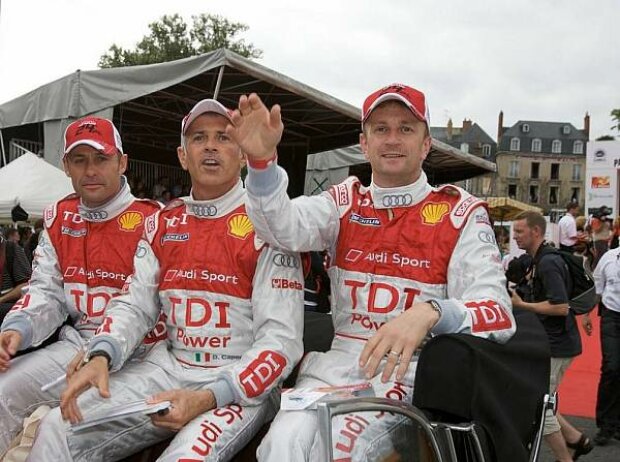Allan McNish, Rinaldo Capello, Tom Kristensen Allan McNish, Rinaldo Capello, Tom Kristensen
