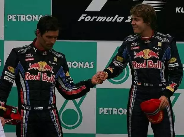 Titel-Bild zur News: Sebastian Vettel, Mark Webber