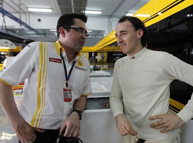 Eric Boullier und Robert Kubica Eric Boullier und Robert Kubica