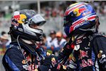 Sebastian Vettel (Red Bull) und Mark Webber (Red Bull) 