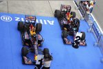 Sebastian Vettel (Red Bull) und Mark Webber (Red Bull) 