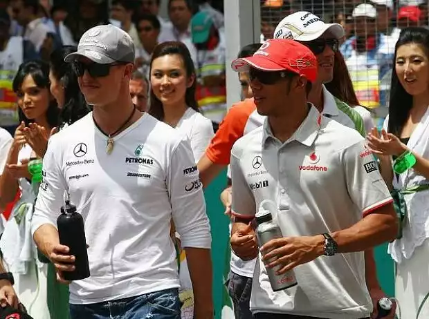 Michael Schumacher, Lewis Hamilton Titel-Bild zur News: Michael Schumacher, Lewis Hamilton