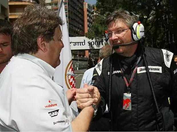 Norbert Haug und Ross Brawn Titel-Bild zur News: Norbert Haug und Ross Brawn