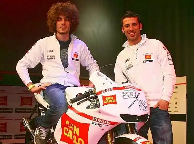 Marco Simoncelli und Marco Melandri Titel-Bild zur News: Marco Simoncelli und Marco Melandri