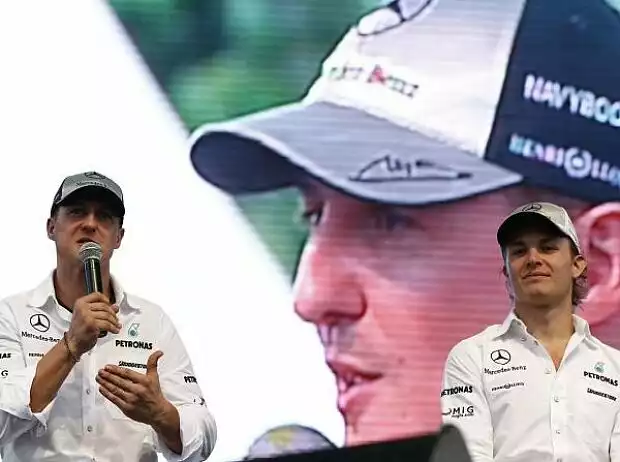 Michael Schumacher und Nico Rosberg Titel-Bild zur News: Michael Schumacher und Nico Rosberg