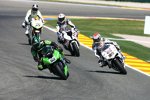 Tom Sykes (Kawasaki), Jakub Smrz, Ruben Xaus (BMW) und Max Neukirchner (Ten Kate)