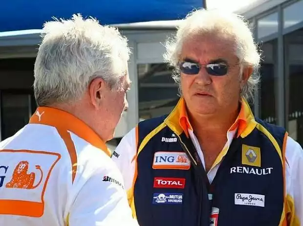 Titel-Bild zur News: Pat Symonds und Flavio Briatore