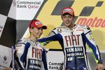 Jorge Lorenzo und Valentino Rossi (Yamaha) 