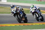 Sylvain Guintoli (Alstare) und Cal Crutchlow (Yamaha)