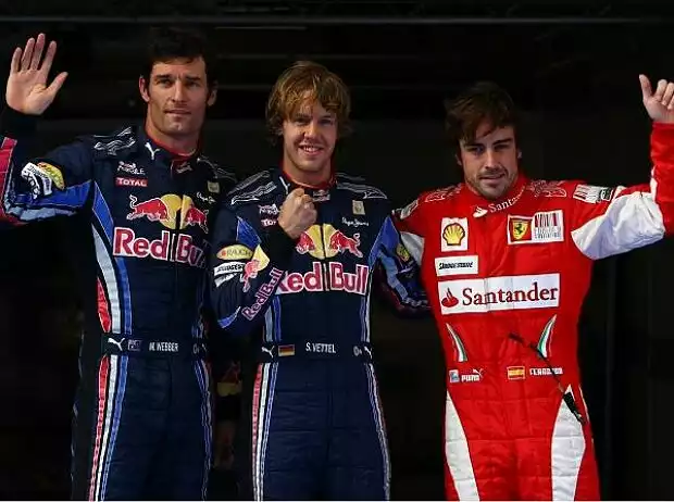 Sebastian Vettel, Mark Webber, Fernando Alonso Titel-Bild zur News: Sebastian Vettel, Mark Webber, Fernando Alonso