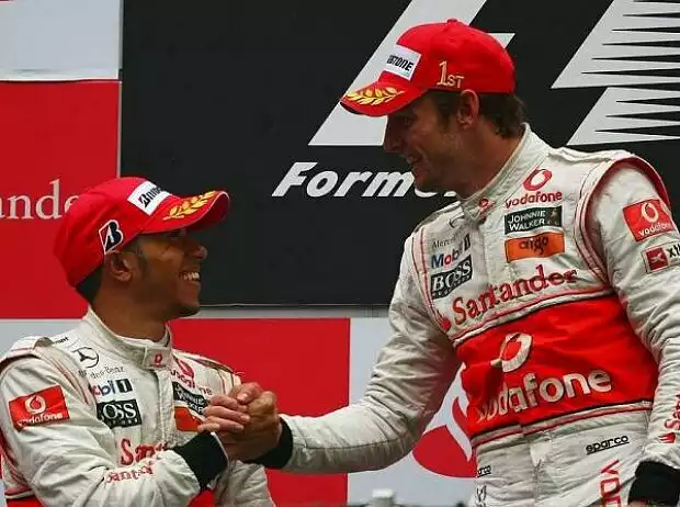 Titel-Bild zur News: Lewis Hamilton, Jenson Button