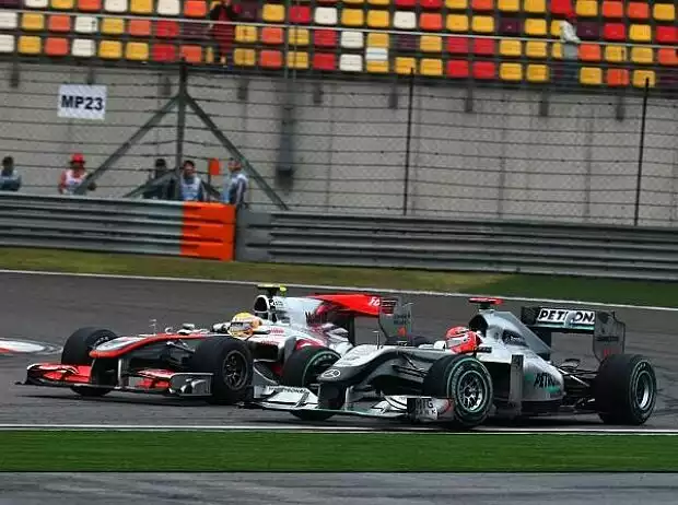 Titel-Bild zur News: Lewis Hamilton, Michael Schumacher