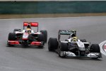 Nico Rosberg (Mercedes) und Lewis Hamilton (McLaren) 