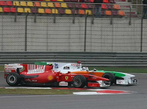 Fernando Alonso und Adrian Sutil