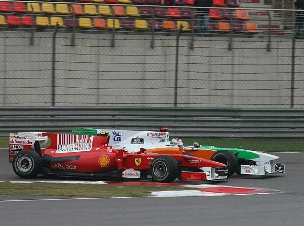 Fernando Alonso und Adrian Sutil Fernando Alonso und Adrian Sutil