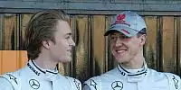 Nico Rosberg und Michael Schumacher