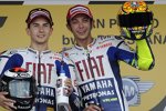 Jorge Lorenzo und Valentino Rossi (Yamaha) 