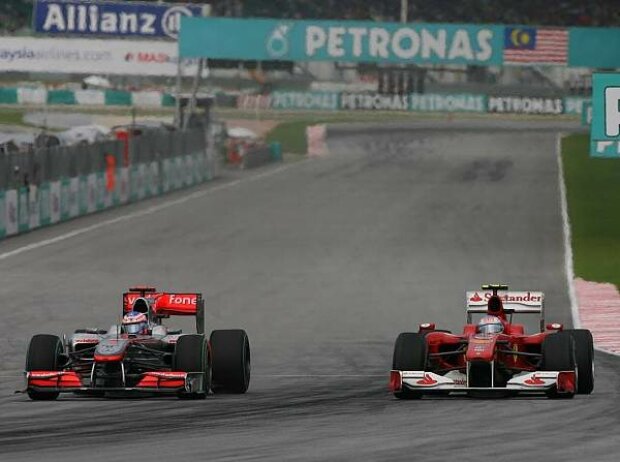 Jenson Button und Fernando Alonso Jenson Button und Fernando Alonso