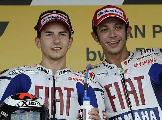 Titel-Bild zur News: Jorge Lorenzo, Valentino Rossi