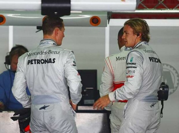 Michael Schumacher und Nico Rosberg Michael Schumacher und Nico Rosberg