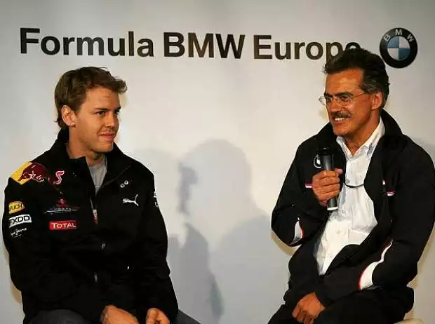 Sebastian Vettel, Mario Theissen (BMW Motorsport Direktor) Titel-Bild zur News: Sebastian Vettel, Mario Theissen (BMW Motorsport Direktor)