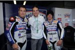 James Toseland (Yamaha), Ben Spies (Tech 3) und Cal Crutchlow (Yamaha)