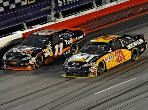Denny Hamlin, Jeff Burton Denny Hamlin, Jeff Burton