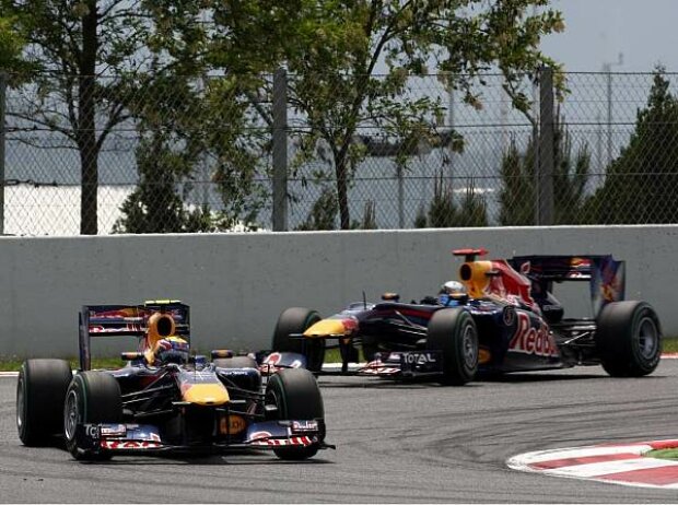 Mark Webber vor Sebastian Vettel
