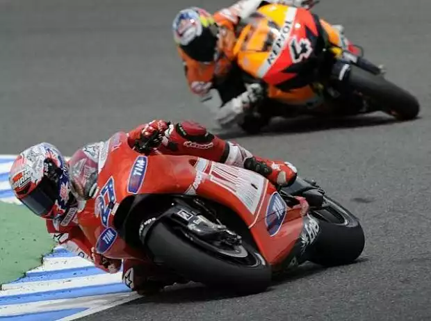 Titel-Bild zur News: Casey Stoner, Andrea Dovizioso